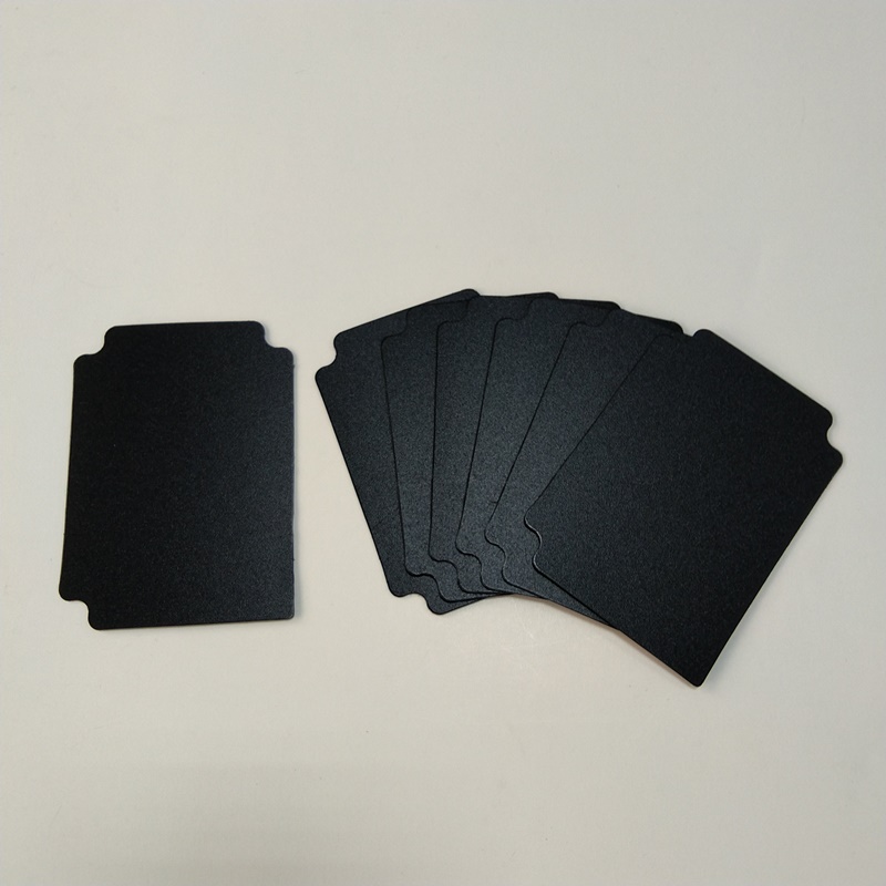 Divisores de tarjetas de juego negros para estuches de mazos