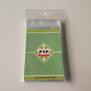 Funda de tarjeta estándar resellable Crystal Clear Pro-fit 63.5x88mm Juego de mesa