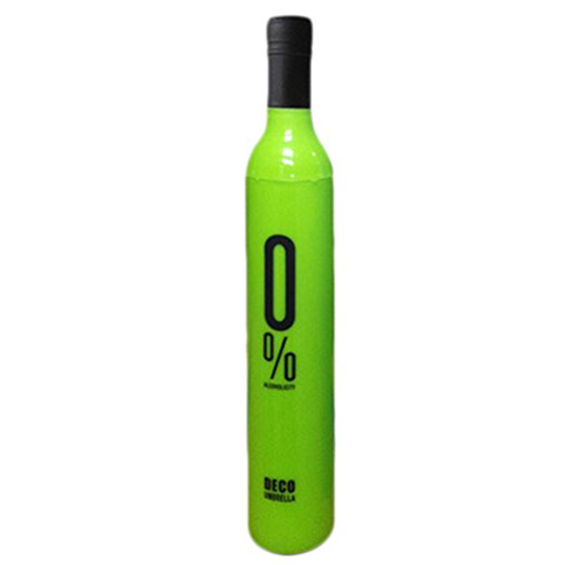 21inch lluvia botella de cerveza plegable manual botella abierta 3 paraguas plegable