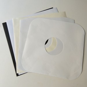 12 fundas interiores de vinilo LP de papel blanco para discos de vinilo de 33 RPM