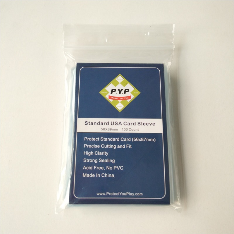 Crystal Clear Standard USA Size Card Sleeve 56x87mm Board Game Card Sleeves