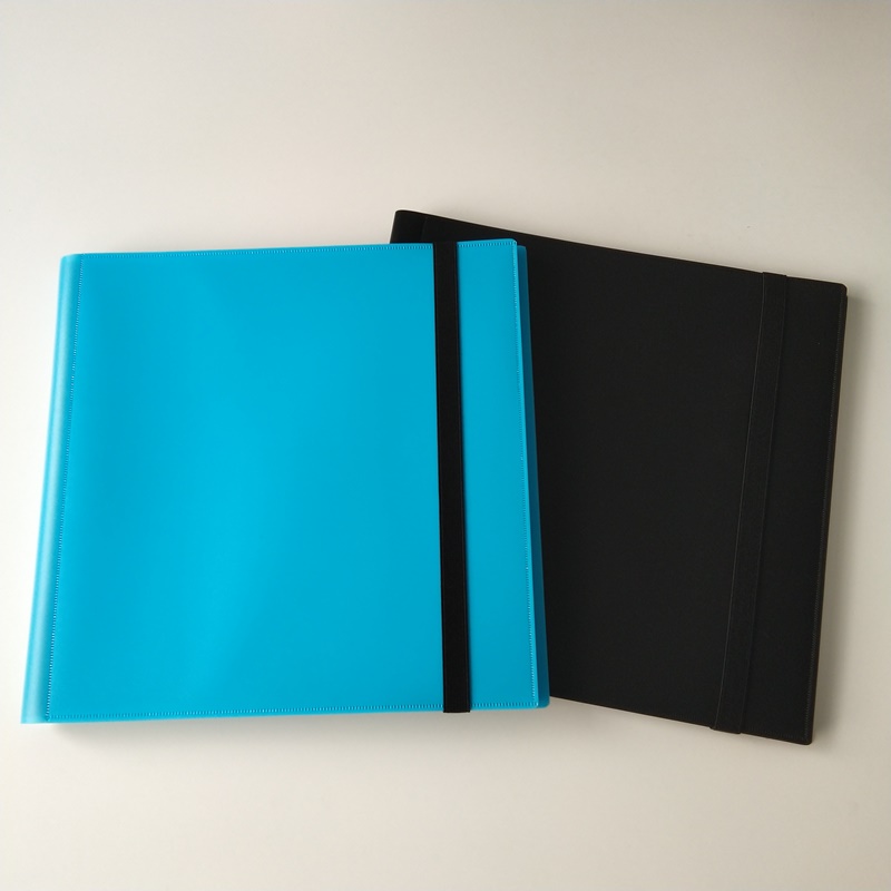 Álbum de cartera de coleccionista de color azul de 12 bolsillos para tarjeta de béisbol