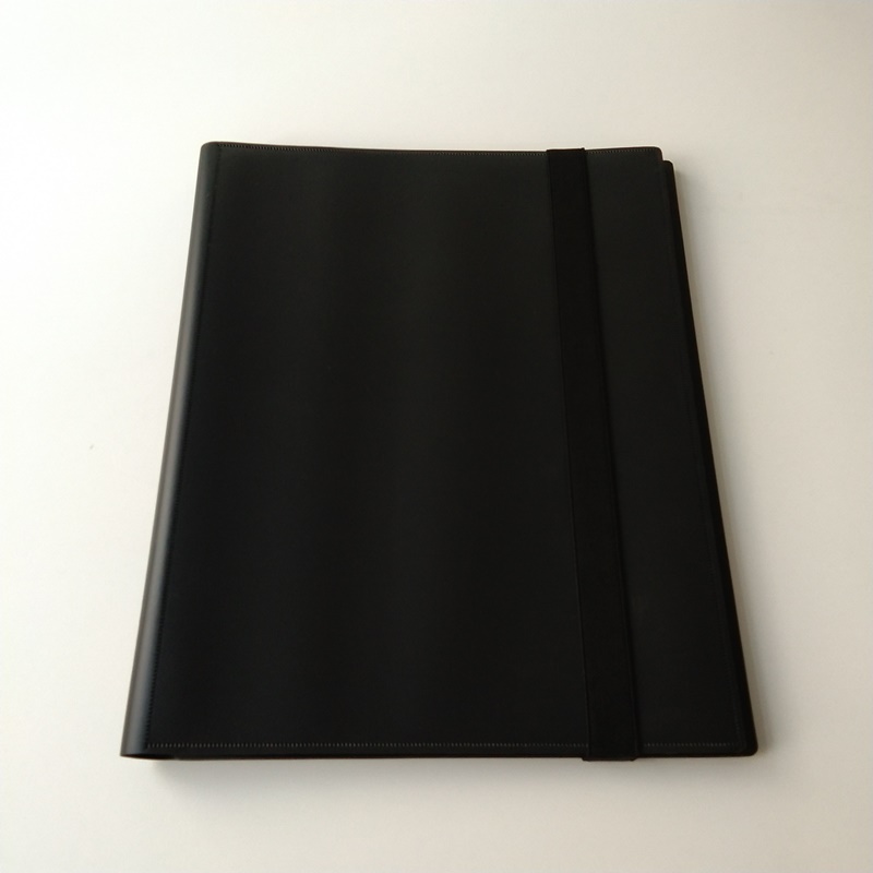 Álbumes de 9 bolsillos Poly Black Collector Card Binder para tarjetas MTG / YGO / Sport