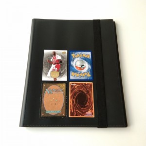 Álbumes de 9 bolsillos Poly Black Collector Card Binder para tarjetas MTG / YGO / Sport