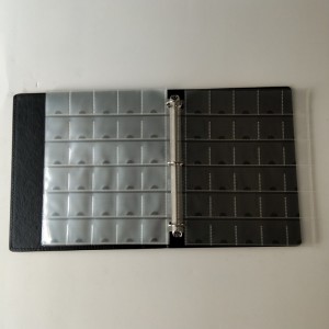 Carteras de álbumes de almacenamiento de coleccionistas de monedas para anillo en D de monedas conmemorativas