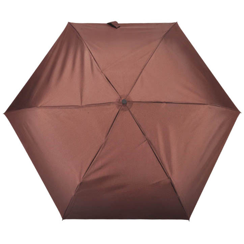 Paraguas de viaje ligero de 19 pulgadas Lápiz fácil de llevar Mini paraguas de 3 pliegues