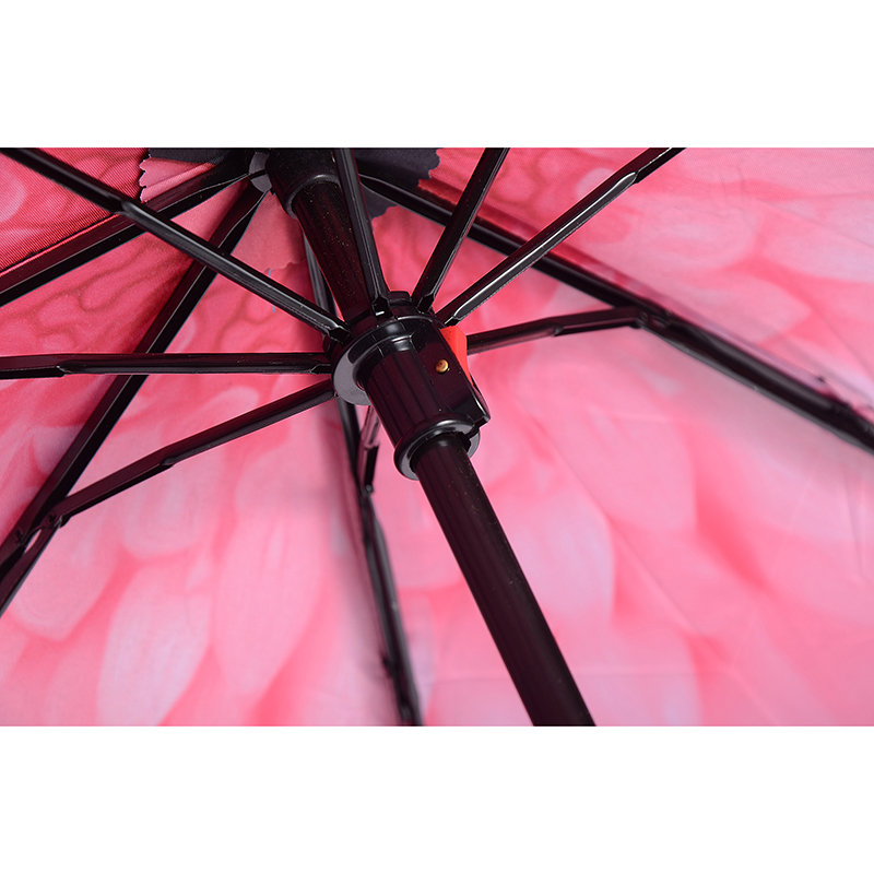 Moda Sun protector de mango de bola paraguas especial al aire libre 3 paraguas plegable