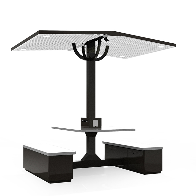Mesa de picnic inteligente Fábrica de banco con energía solar en China