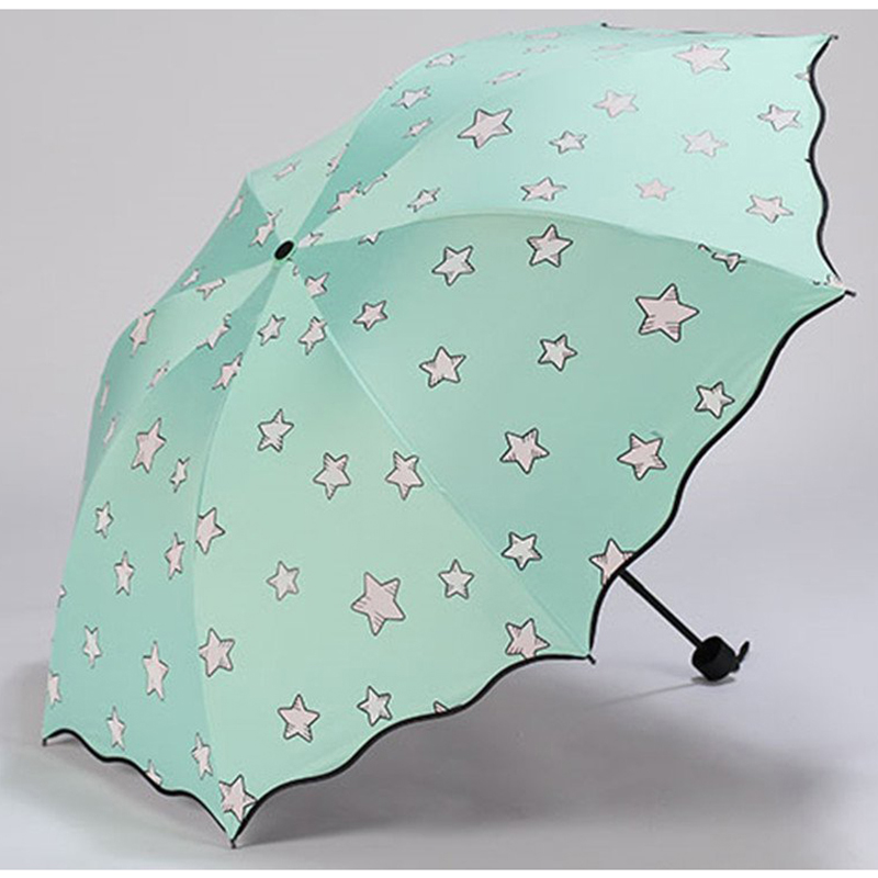 Regalos de empresa que cambian de color del artículo SUPERIOR mejor calificado paraguas de lluvia 3 veces
