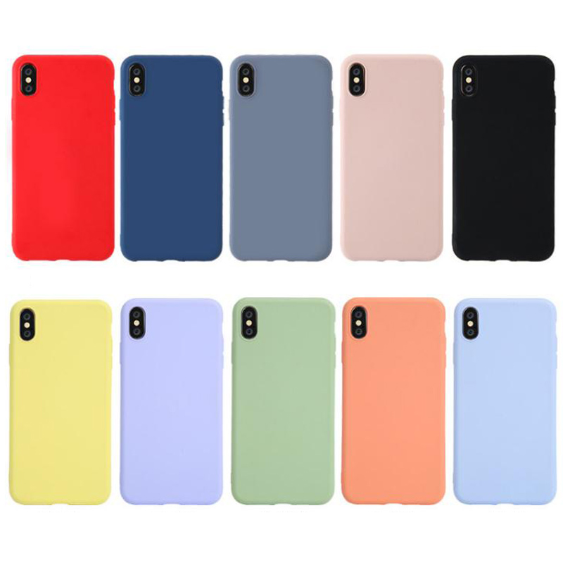 Estuche de teléfono de microfibra suave de silicona líquida para iPhone Xs
