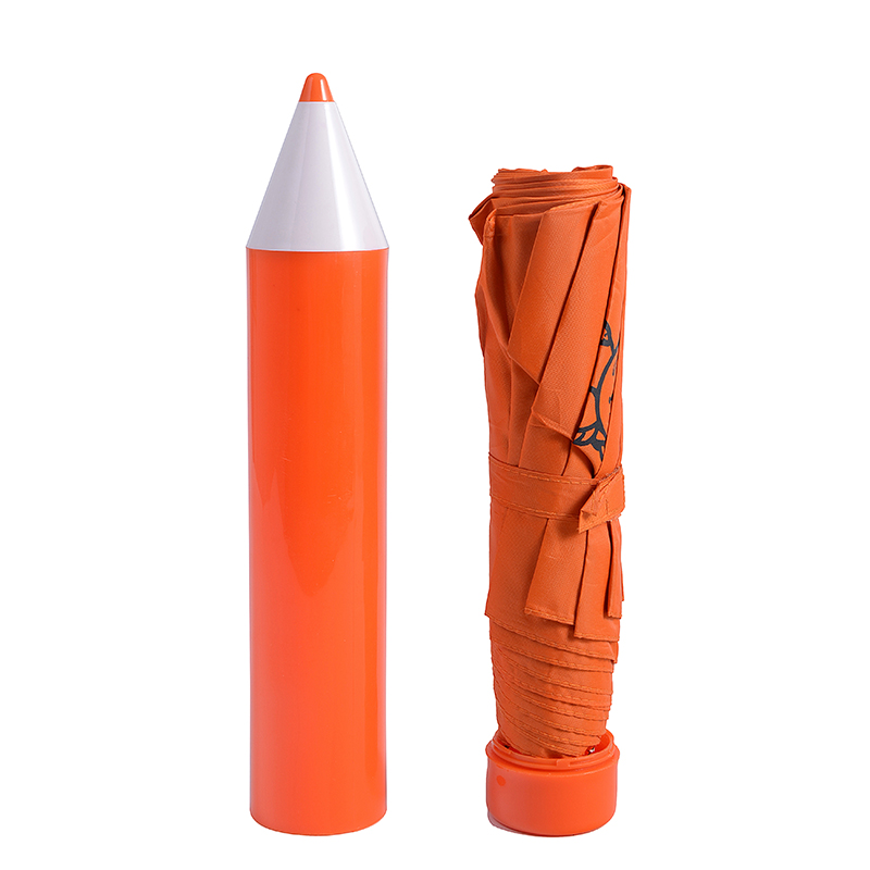 19 pulgadas con lápiz de plástico paraguas manual de función abierta 3 paraguas plegable