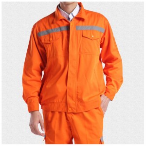 Traje de saneamiento de color naranja fluorescente personalizado profesional