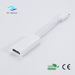 USB TYPE C a Displayport hembra ABS carcasa Código: FEF-USBIC-004A