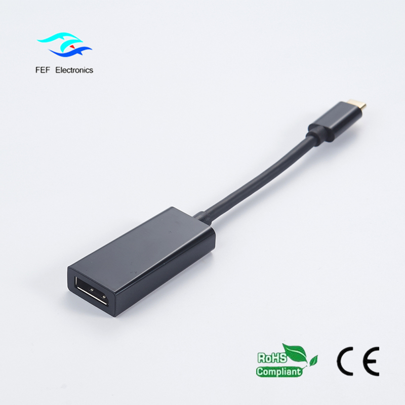 USB TYPE C a Displayport hembra ABS carcasa Código: FEF-USBIC-004A