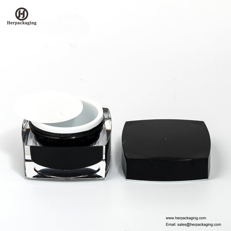 HXL214 Tarro cosmético vacío redondo Contenedor de doble pared Tarro para el cuidado de la piel
