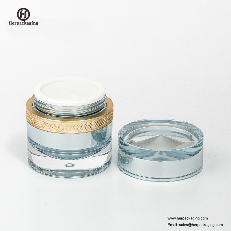 HXL235 Tarro cosmético vacío redondo Contenedor de doble pared Tarro para el cuidado de la piel