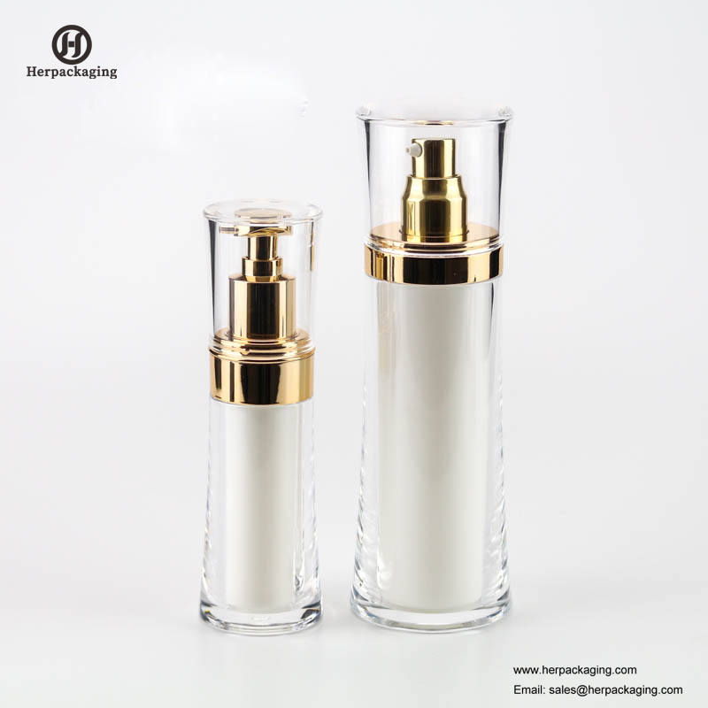 HXL316 Vacío acrílico crema sin aire y botella de loción envases cosméticos cuidado de la piel contenedor