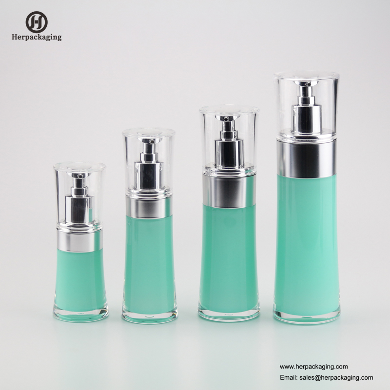 HXL317 Vacío acrílico crema sin aire y botella de loción envases cosméticos cuidado de la piel contenedor