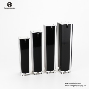 HXL414 Crema sin aire acrílica vacía y botella de loción envase cosmético envase para el cuidado de la piel