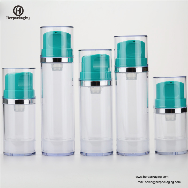 HXL415 Crema sin aire acrílica vacía y botella de loción envase cosmético envase para el cuidado de la piel