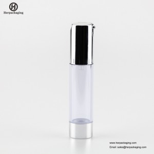 HXL421A Crema acrílica vacía sin aire y botella de loción envase cosmético envase para el cuidado de la piel