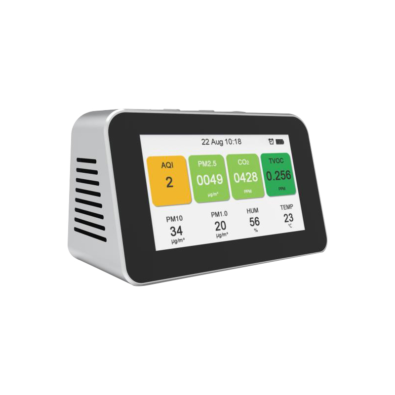 Dienmern 2019 Detector portátil de calidad del aire Probador de CO2 PM2.5 detector de aire interior PM1.0 PM10 monitor inteligente de calidad del aire HCHO