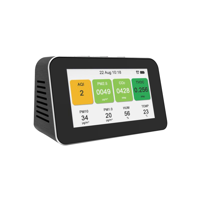 Dienmern 2019 Detector portátil de calidad del aire Probador de CO2 PM2.5 detector de aire interior PM1.0 PM10 monitor inteligente de calidad del aire HCHO