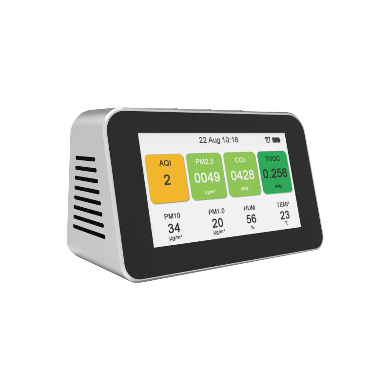 Dienmern nuevo Detector de aire Sensor láser PM2.5 Detector Portátil Precisa CO2 PM10 Monitor de calidad del aire TVOC AQI