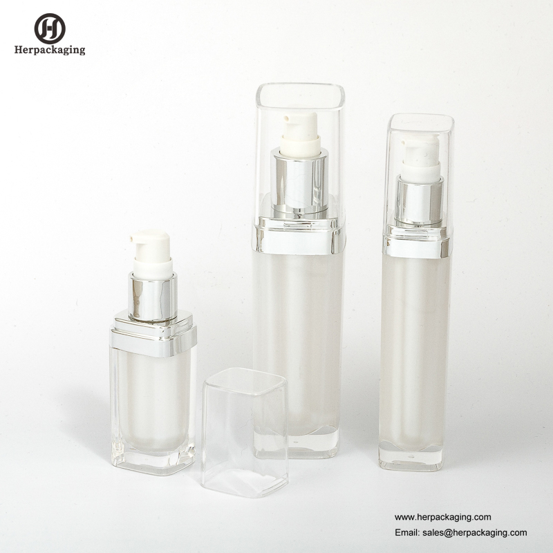 HXL3110 Crema sin aire acrílica vacía y botella de loción envase cosmético envase para el cuidado de la piel