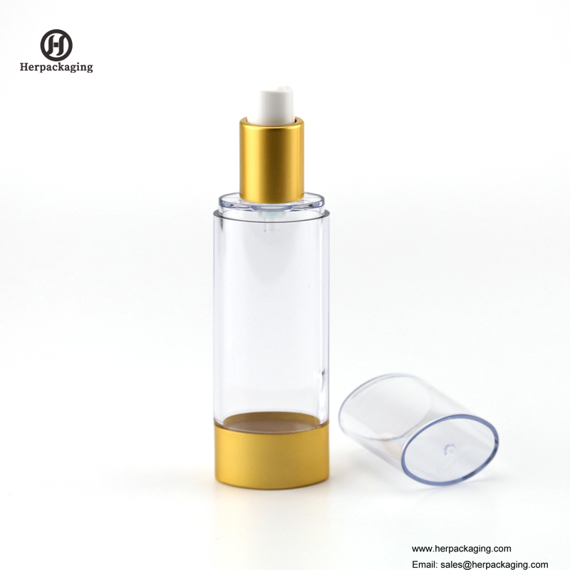 HXL4110 Crema de acrílico vacía sin aire y botella de loción envase cosmético envase para el cuidado de la piel