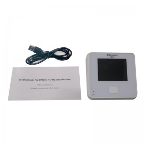 Dienmern DM103 Detector de calidad del aire para PM2.5 + HCHO + TVOC + AQI + PM1.0 + PM10