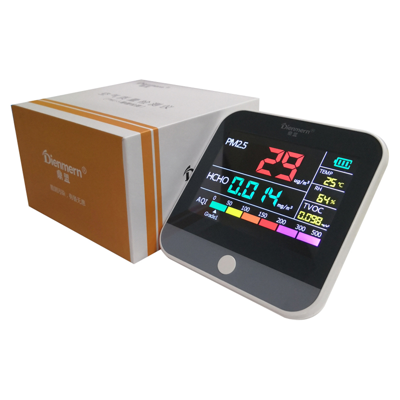 Dienmern Smart Air Quality Detector DM306 monitor de gas con sensor láser Alta sensibilidad PM2.5 HCHO TVOC TEMP HUM