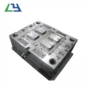 Molde de plástico OEM 4 cavidades que hace el molde de inyección para tubo de lápiz de cejas ABS