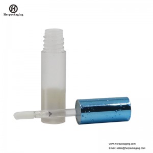 HCL303 Tubos de brillo labial vacíos de plástico transparente para productos cosméticos de color aplicadores de brillo labial flocados
