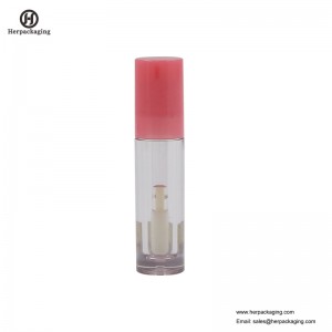 HCL306 Tubos de brillo labial vacíos de plástico transparente para productos cosméticos de color aplicadores de brillo labial flocados