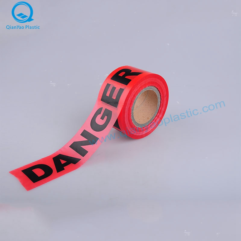 HDPE Cinta de advertencia roja / blanca de fábrica; Fábrica de cintas de precaución amarilla de HDPE; Fábrica de cintas de peligro rojo HDPE