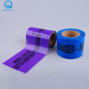 PELIGRO / PRECAUCIÓN Enterrado Principal debajo de la cinta de advertencia; Cinta de advertencia de cable / fibra bajo tierra