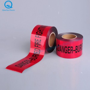 Cinta de advertencia subterránea australiana de papel de aluminio enterrada; SEWER Cinta de advertencia subterránea; LUCHA CONTRA INCENDIOS Cinta de advertencia subterránea