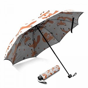 Marco de metal de tela Pongee que comercializa productos de sombrilla 3 veces