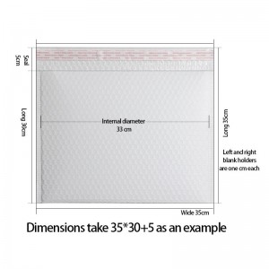 Sobres polivinílicos blancos al por mayor de los anuncios publicitarios de la burbuja / bolsos de envío acolchados