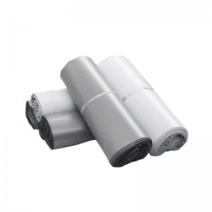 franqueo biodegradable del sobre del mensajero blanco bolsa de plástico de correo de plástico