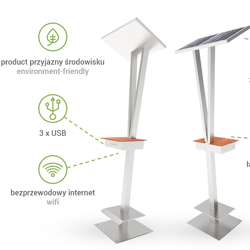 Fabricante de estación de carga solar en China Sostenibilidad de carga de teléfonos celulares