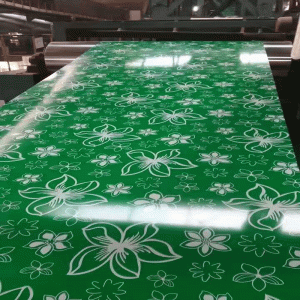 Placa de acero color techo