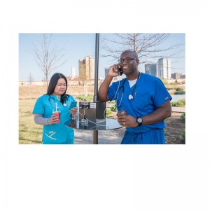 Poste de carga solar Estación de carga del teléfono celular Uso en exteriores