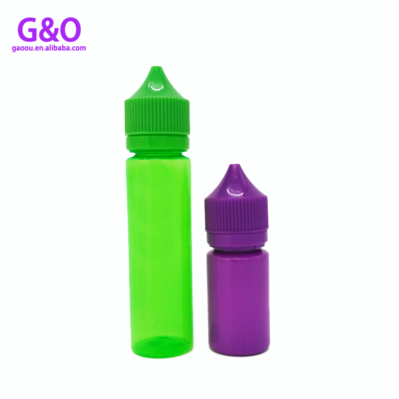 verde morado 30ml gordito e botella de líquido 60ml gorila e botella de jugo 1 oz botellas de gotero de plástico unicornio 2 oz botellas de gota gordita vape