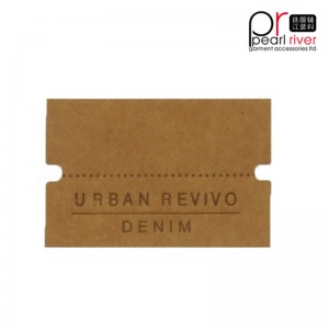 etiqueta engomada de la etiqueta colgante de gran número colorido de moda de cuero