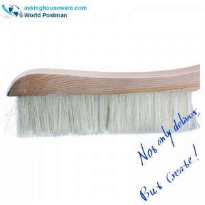 AK93259 Plumero de limpieza de cerdas de cerdo para ropa de cuero, pelo de mascotas, coche, teclado