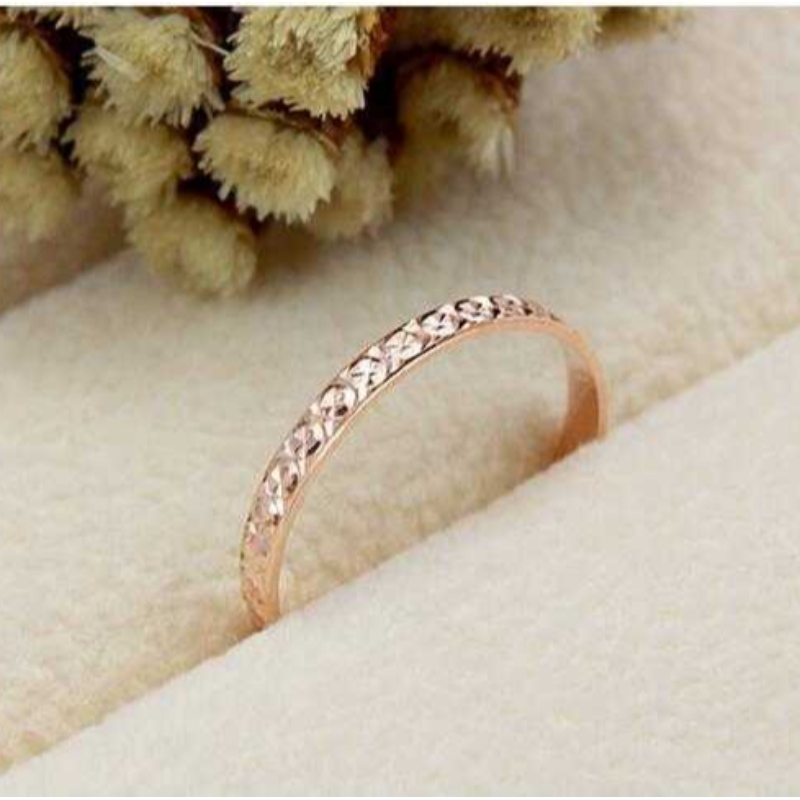Rosa de diamante 925, estrella de oro, anillo de oro, viento europeo y americano