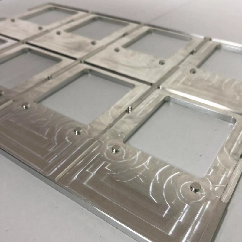 Piezas de mecanizado CNC de aluminio Placa de circuito electrónico Accesorio de ajuste de prensa