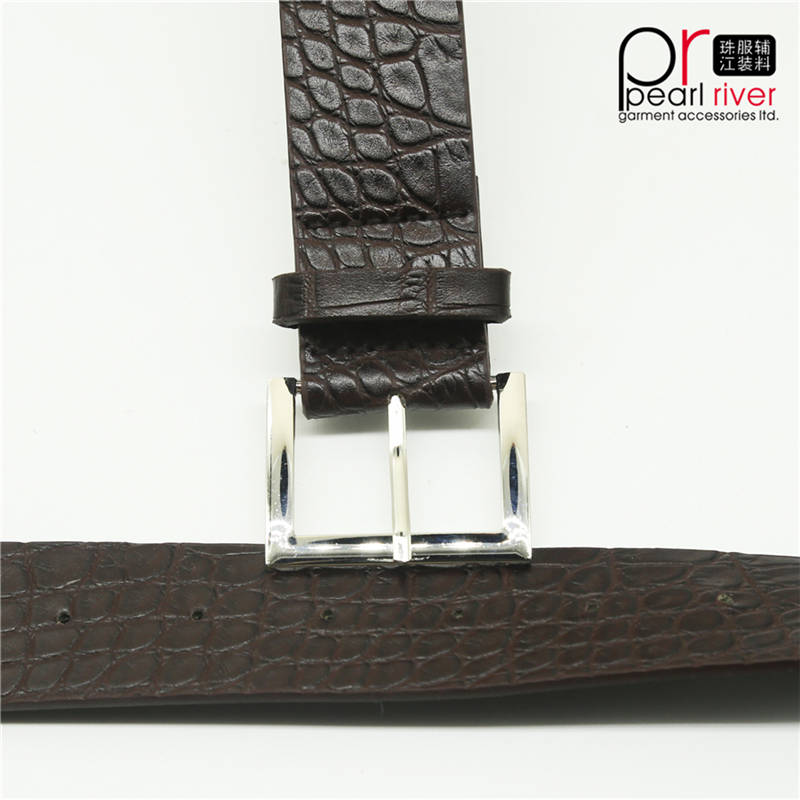 Cinturones de cuero real de grano de corteza de moda Correa de cuero de PU personalizada